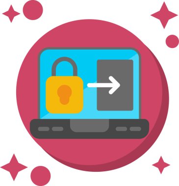 kilit simgesi, vektör illüstrasyonu