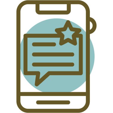 Cep telefonu. Web simgesi basit illüstrasyon