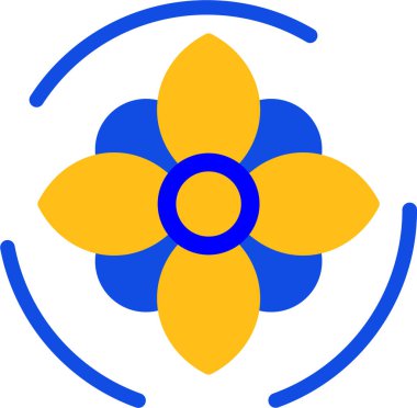 çiçek vektör simgesi modern basit illüstrasyon