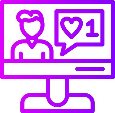 Bilgisayar. Web simgesi basit illüstrasyon