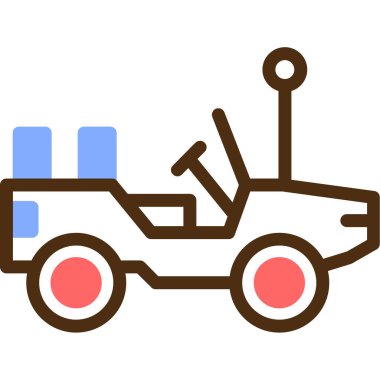 - Araba. Web simgesi basit illüstrasyon