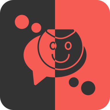 Toplu şirin bir yüzün vektör çizimi