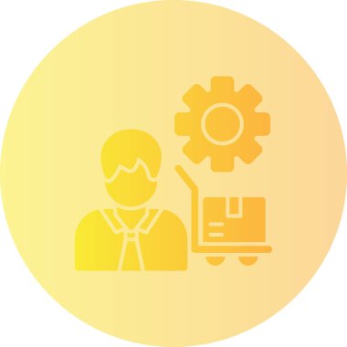 iş yönetimi simgesi, vektör illüstrasyonu