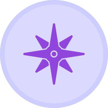 Pusula. Web simgesi basit illüstrasyon