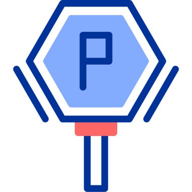 Araba park kutsal kişilerin resmi, vektör çizim