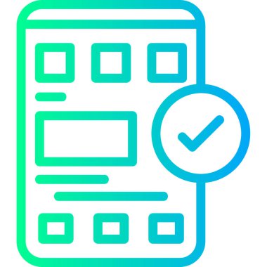 Kontrol listesi. Basit simge