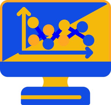 Pazarlama işi reklam simgesi - ana hatları - biçiminde