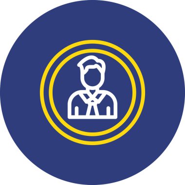 Erkek ikon vektörü. ince çizgi işareti