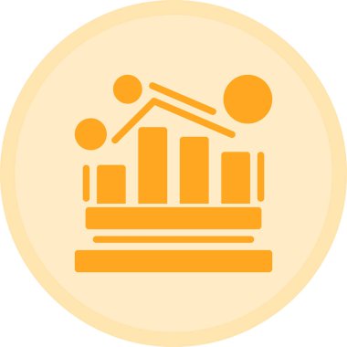 Modern bir grafik simgesinin vektör illüstrasyonu