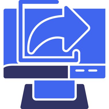 Bilgisayar. Web simgesi vektör illüstrasyonu