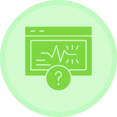 Ekranı kardiyogram, monitör, rapor