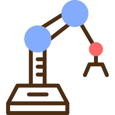 Deney. Web simgesi basit illüstrasyon