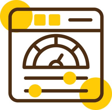 Bir takvim simgesinin vektör illüstrasyonu