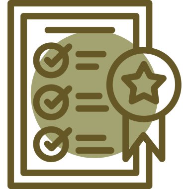 Belge. Web simgesi basit illüstrasyon