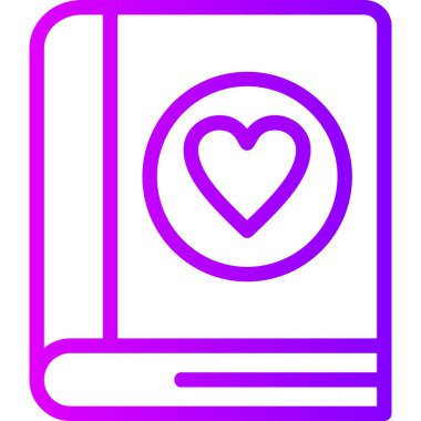 Bir kalp simgesinin vektör illüstrasyonu