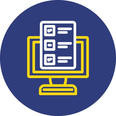 bilgisayar simgesi vektör illüstrasyonu