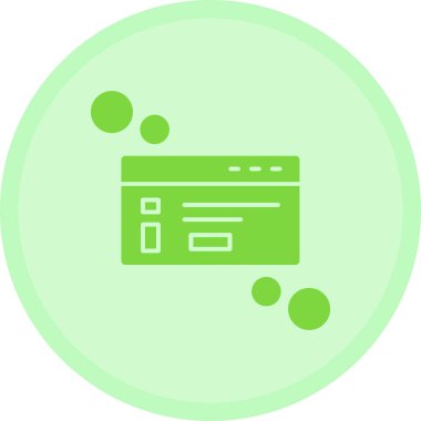 Web tarayıcı simgesi, vektör çizim