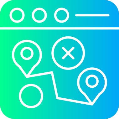 harita konum simgesi ana hat biçiminde