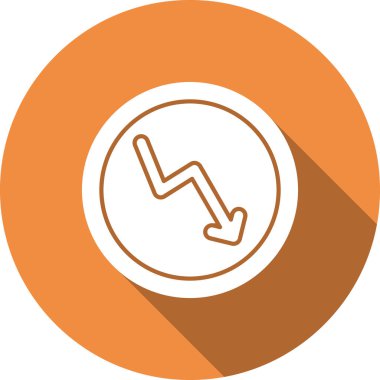 Okun izole edilmiş tek bir simgesinin vektör illüstrasyonu