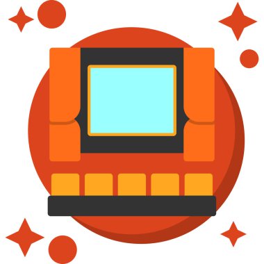 Modern bir simgenin vektör illüstrasyonu