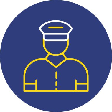 Polis memurunun vektör çizimi