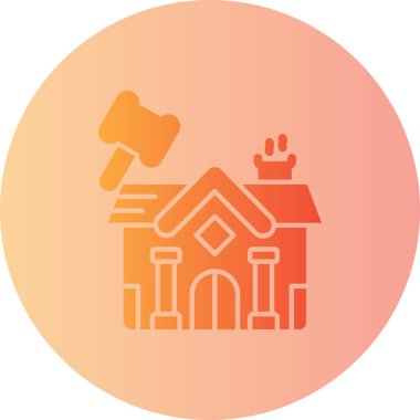 Modern yapı simgesinin vektör illüstrasyonu