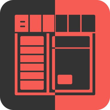 veritabanı sunucu simgesi doldurulmuş özet biçimi