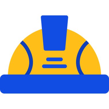 Kask simgesi vektörü. özet çizimi.