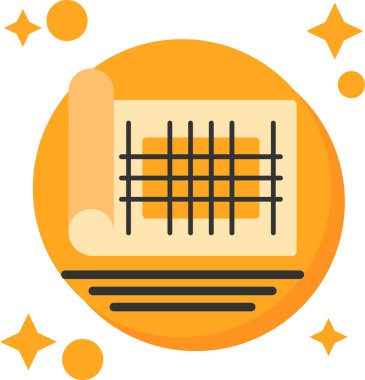 Çit simgesi. Web için çit vektör simgelerinin düz çizimi