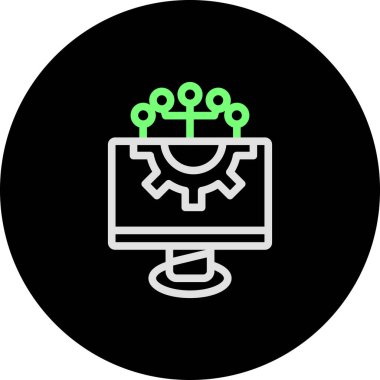 eşsiz ayar ayarları vektör çizgisi simgesi