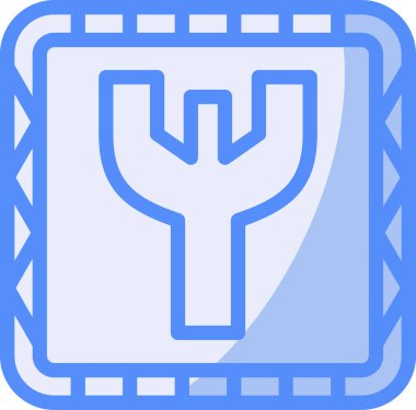 Tek bir simgenin vektör illüstrasyonu