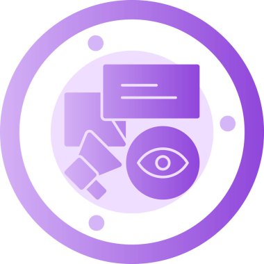 Göz simgesi, vektör illüstrasyon tasarımı