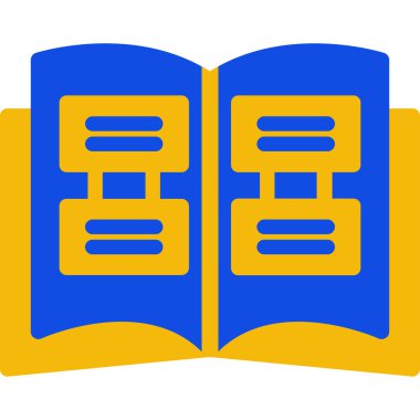 Kitap. Web simgesi basit illüstrasyon