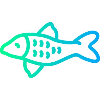 Balık burcu simgesi. hayvan sembolü tasarımı.