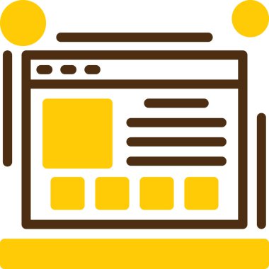 İnternet tarayıcısı. Web illüstrasyonu