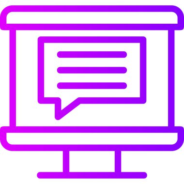 Mesaj var. Web simgesi basit illüstrasyon