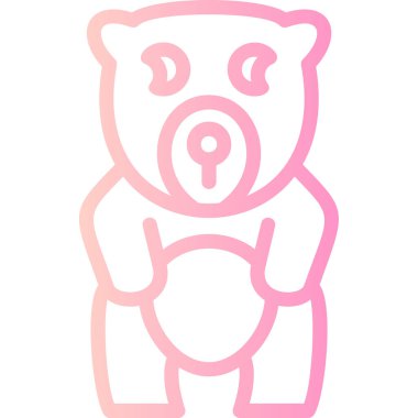 Şirin ayının vektör çizimi