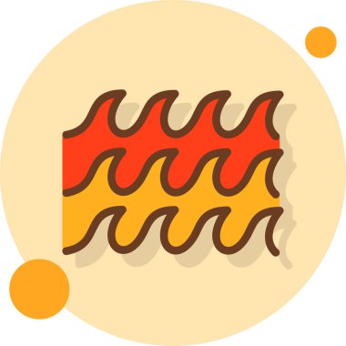 Düz stil sosisli sandviç ikonu