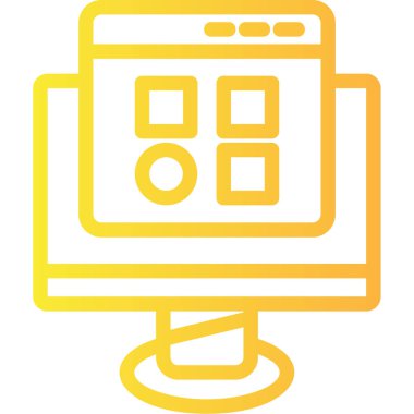 bilgisayar simgesi, vektör illüstrasyonu