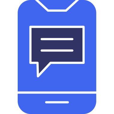 Sohbet simgesi vektör illüstrasyonu