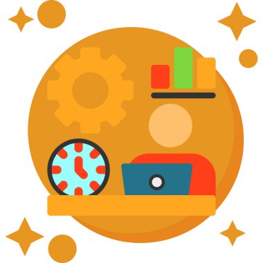 Rozet & dişlileri için iş yönetimi dairesi simgesi