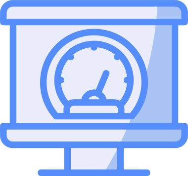 Saatin vektör illüstrasyon simgesi