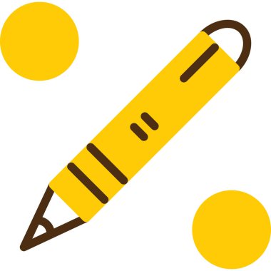 Kalem. Web simgesi basit illüstrasyon