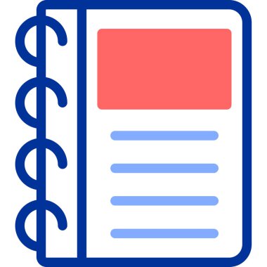 kitap web simgesi basit illüstrasyon