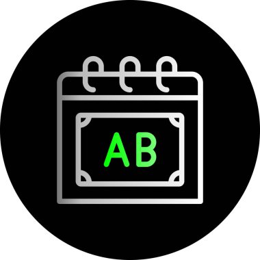 Modern b 'nin vektör illüstrasyonu