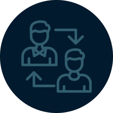 İnsan simgesinin vektör illüstrasyonu