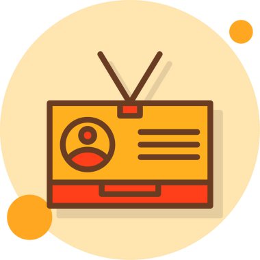 Televizyon. Web simgesi basit illüstrasyon