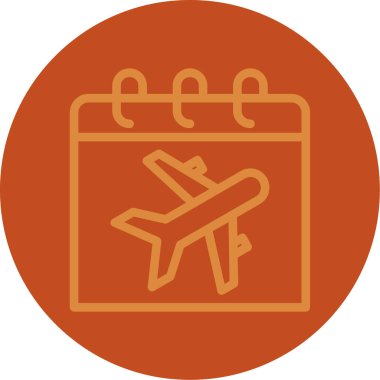 vektör modern seyahat ve tatil simgesi