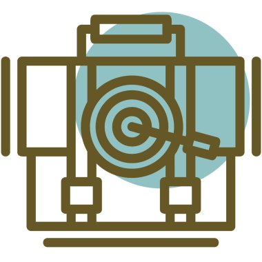 Kamera simgesi, vektör illüstrasyonu