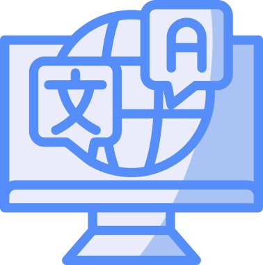 - İnternet. Web simgesi basit illüstrasyon